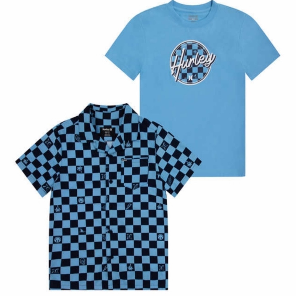 NWT Boys Hurley 2 Piece Shirt Set - Picture 11 of 13